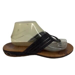 Merrell Women's‎ Dark Brown Leather Thong Sandals Flip Flops Comfort 9.5